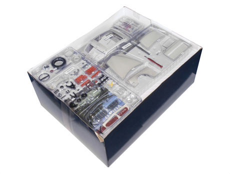 Box open showing parts