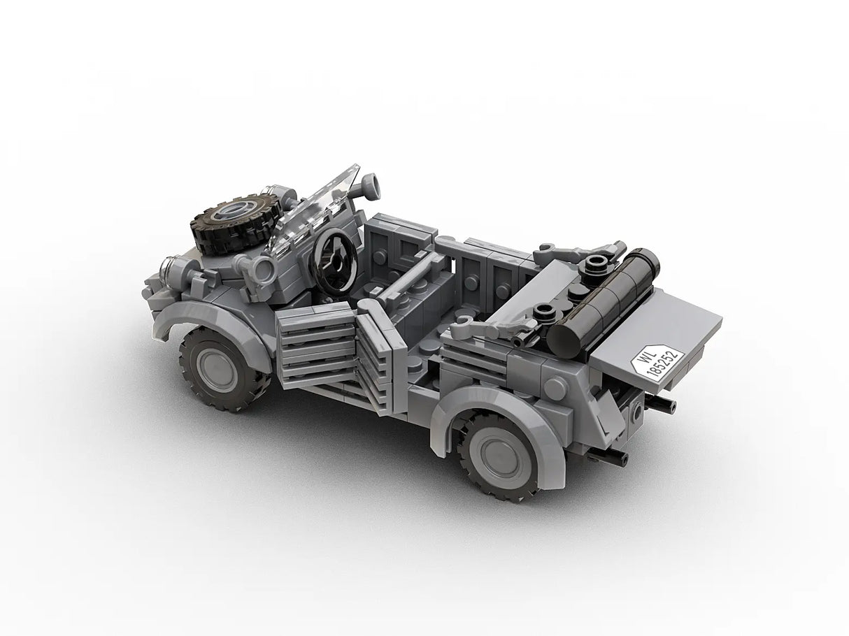 Build Army WW2 Kubelwagen Car - German Utility Vehicle - 1:33 Scale 178 Pieces - BA0005