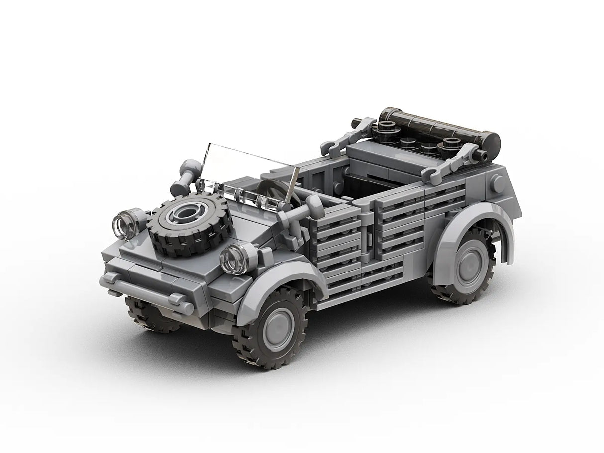 Build Army WW2 Kubelwagen Car - German Utility Vehicle - 1:33 Scale 178 Pieces - BA0005