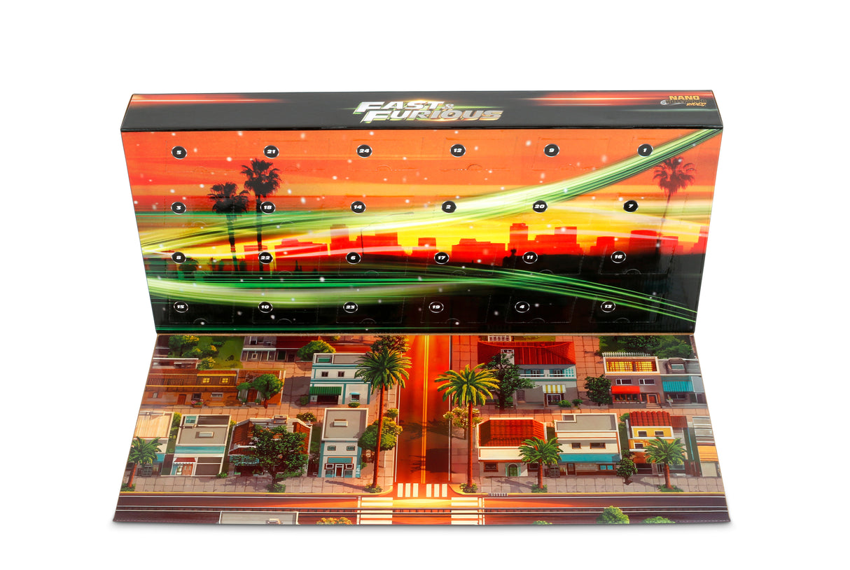 Jada Nano Hollywood Rides - Fast & Furious Advent Calendar - 24 Nano Vehicles - Item #37872