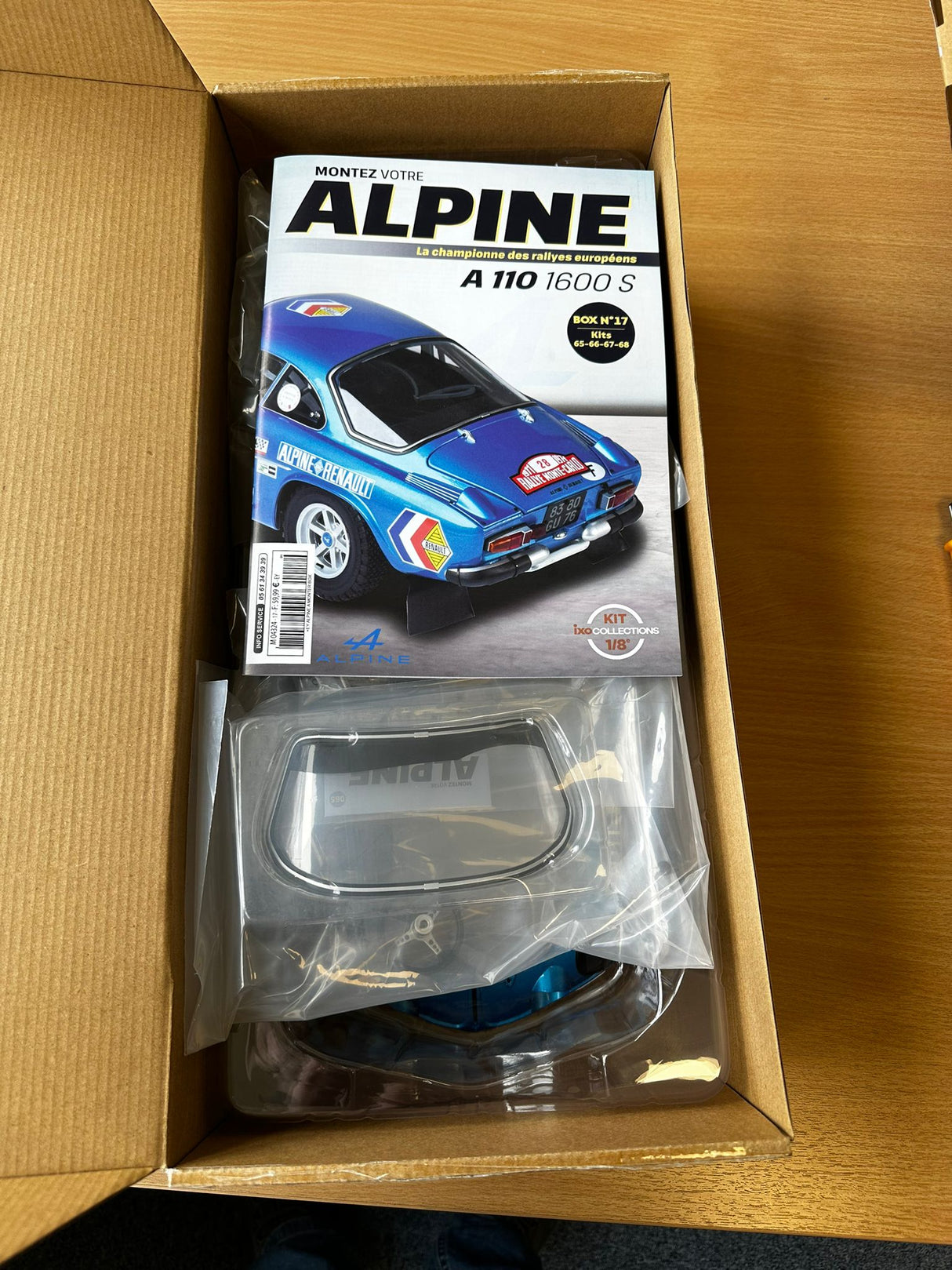 IXO Collections Alpine A110 1600S Rally 1:8 Scale Metal and Plastic Full Kit IXC.ALP.FK