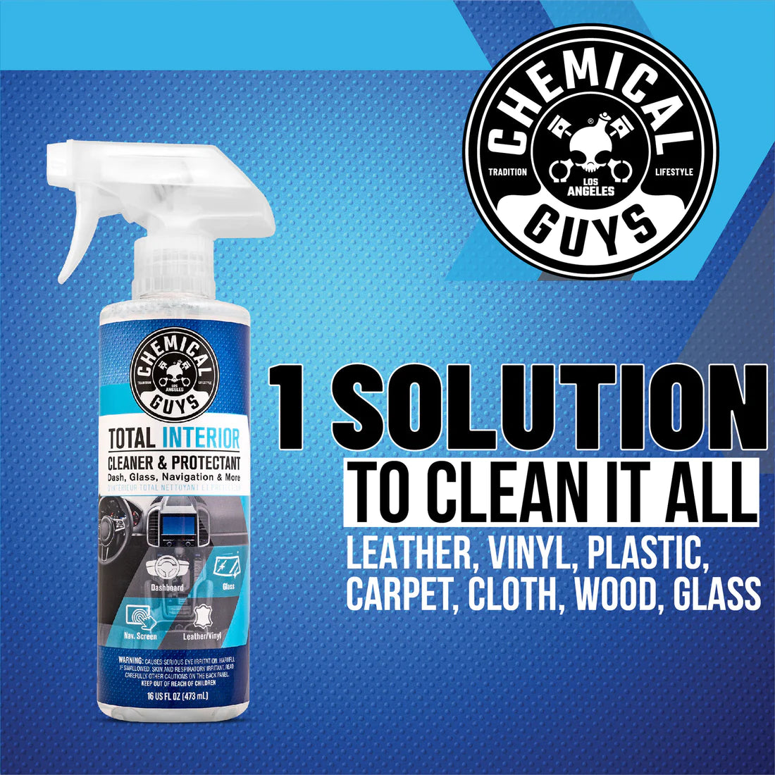 Chemical Guys Total Interior Cleaner & Protectant - New Car Smell - 16oz