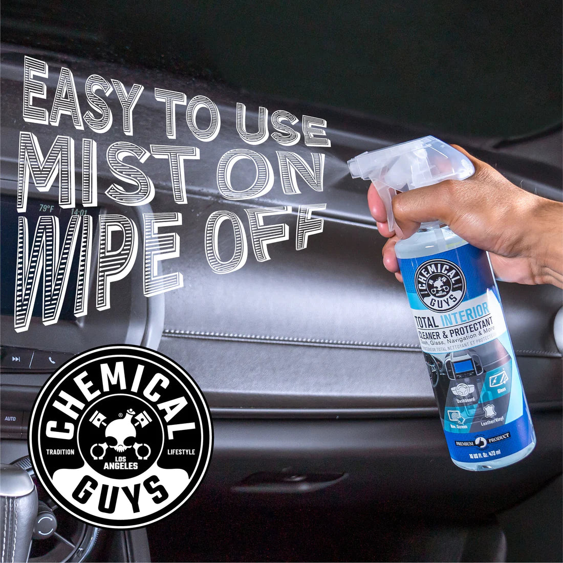 Chemical Guys Total Interior Cleaner & Protectant - New Car Smell - 16oz