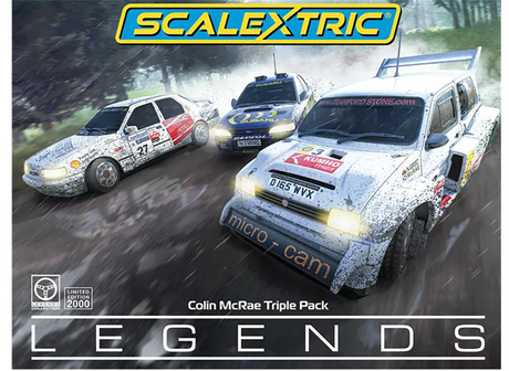 Scalextric Colin McRae - Triple Pack - Ford, Subaru, MG - C4612A - Slick-Shifts Hobby Products