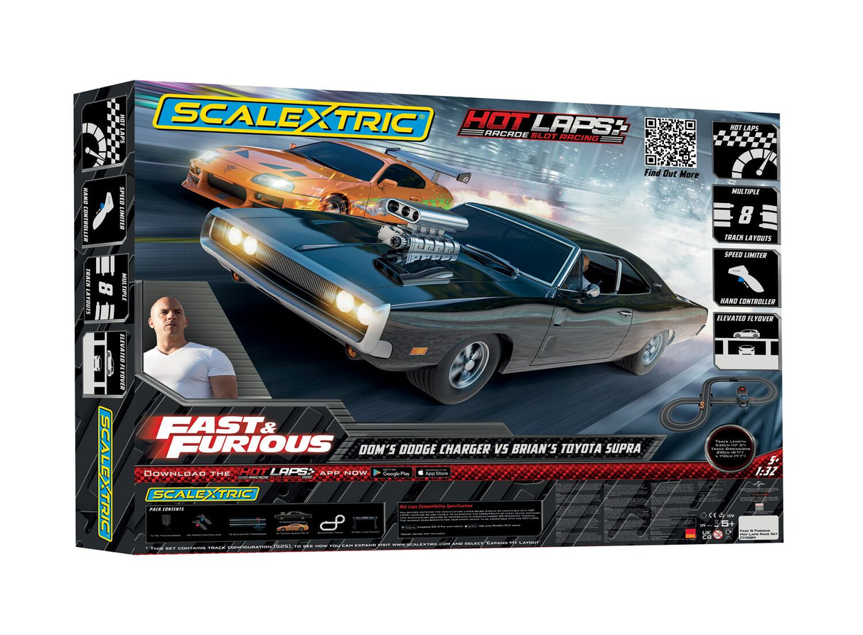 Scalextric Race Set inspired by the Fast & Furious Film Series. Featuring Brian & Dom....I had You! Slick-Shifts Hobby Products