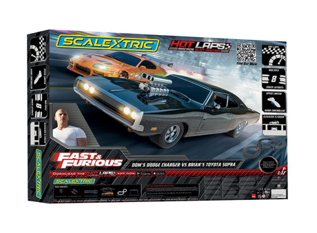 Scalextric Race Set inspired by the Fast & Furious Film Series. Featuring Brian & Dom....I had You! Slick-Shifts Hobby Products