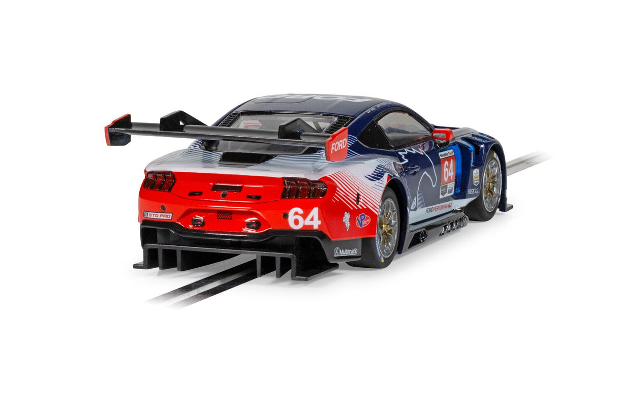 Rear angled on track view