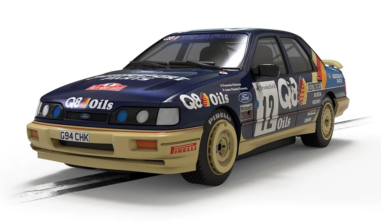Scalextric Ford Sierra Sapphire Cosworth - 1991 Monte Carlo Rally - Francois Delecour C4607 - Slick-Shifts Hobby Products