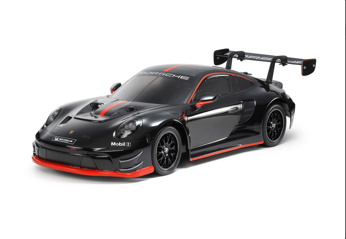 Tamiya RC Porsche 911 GT3 R (992) - TT-02 - Limited Edition with Black Painted Body - Item #47512