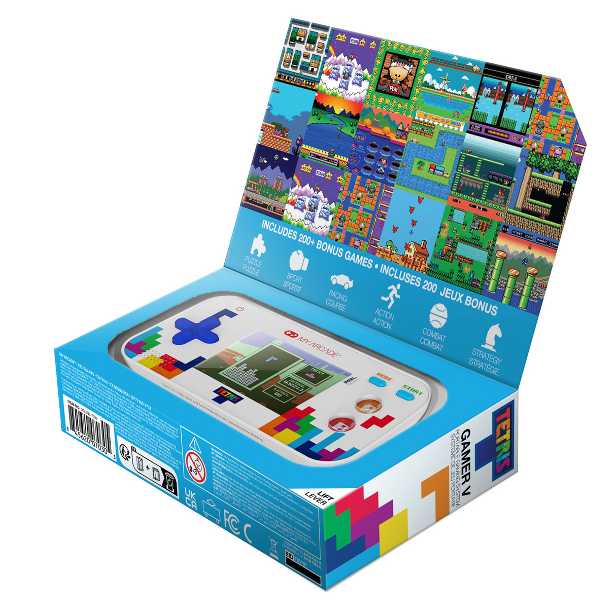 My Arcade Tetris Gamer V Portable Video Game System (201 Games in 1) - DGUNL7030