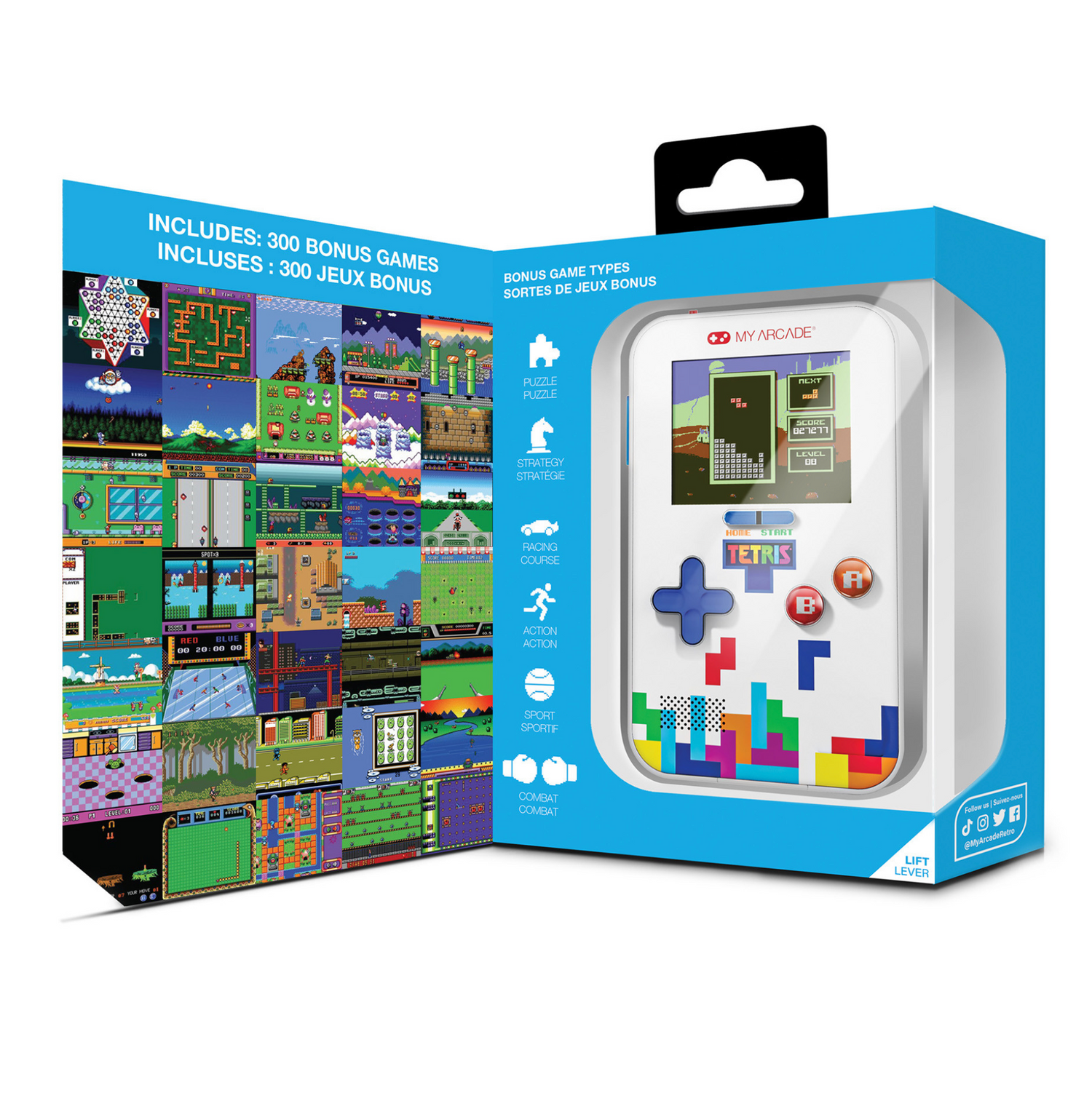 My Arcade Tetris Go Gamer Portable Video Game System (301 Games in 1) - DGUNL7029