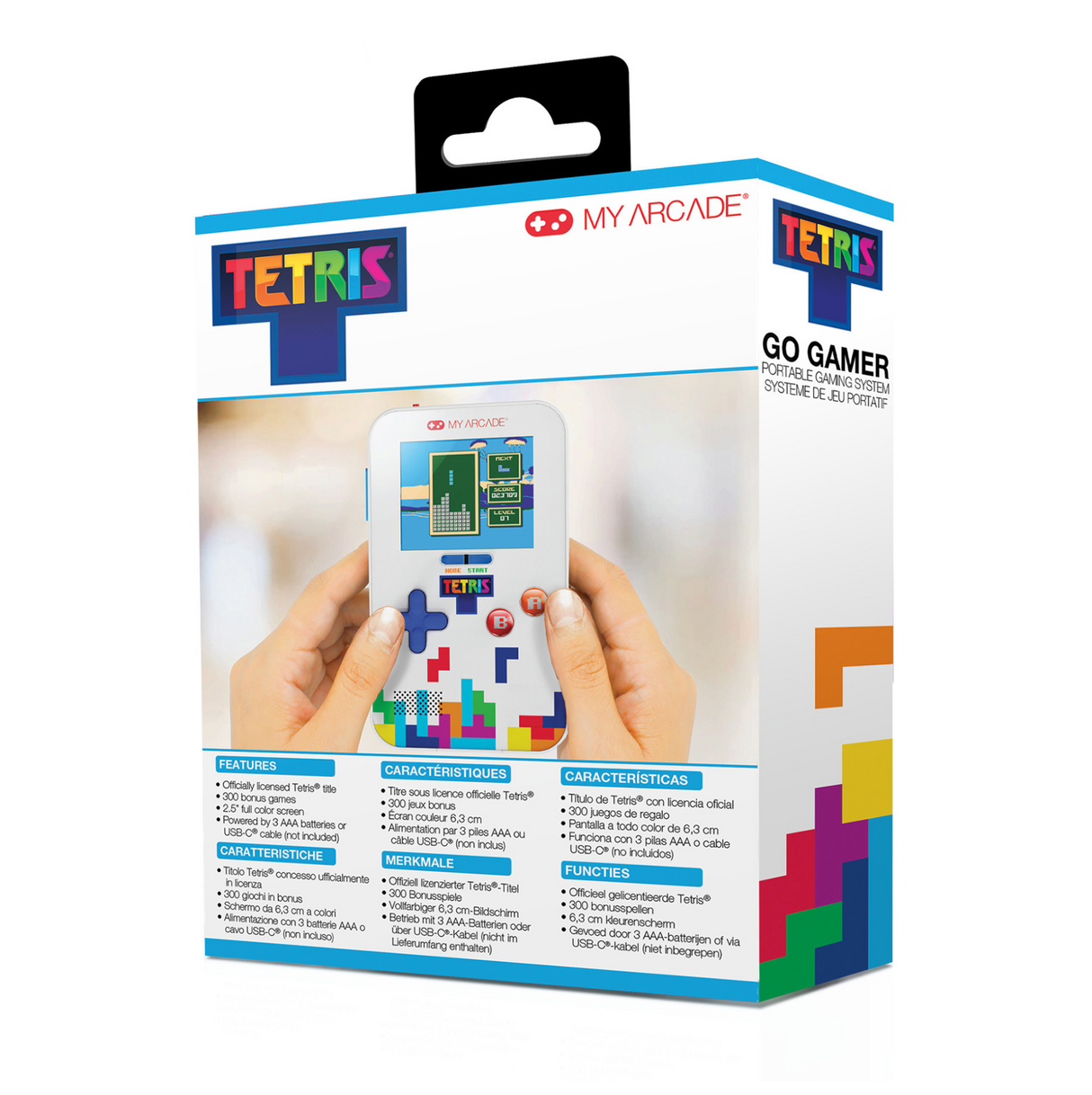 My Arcade Tetris Go Gamer Portable Video Game System (301 Games in 1) - DGUNL7029