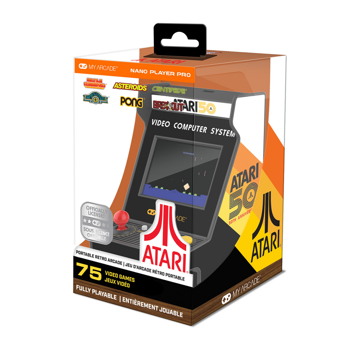 My Arcade Atari Nano Player Pro 4.8" Portable Retro Arcade (75 Games in 1) - DGUNL7014