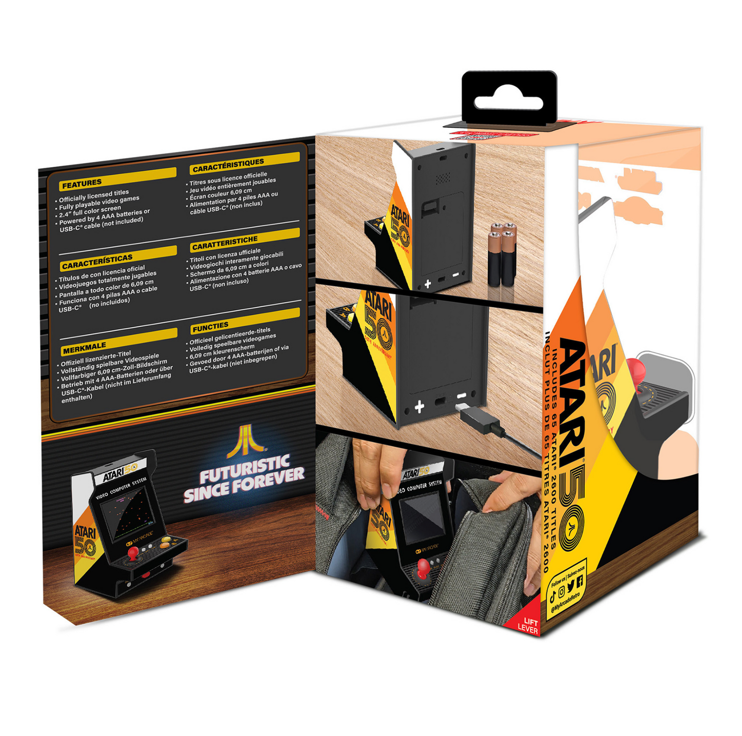 My Arcade Atari Nano Player Pro 4.8" Portable Retro Arcade (75 Games in 1) - DGUNL7014