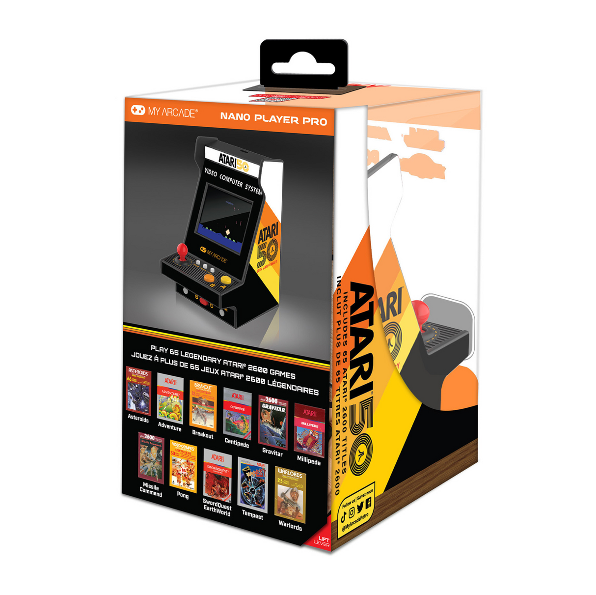 My Arcade Atari Nano Player Pro 4.8" Portable Retro Arcade (75 Games in 1) - DGUNL7014