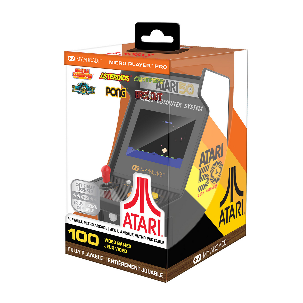 My Arcade Atari Micro Player Pro 6.7" Portable Retro Arcade (100 Games in 1) - DGUNL7013