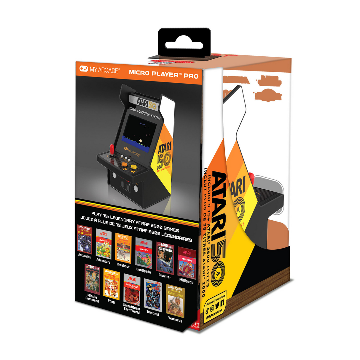 My Arcade Atari Micro Player Pro 6.7" Portable Retro Arcade (100 Games in 1) - DGUNL7013