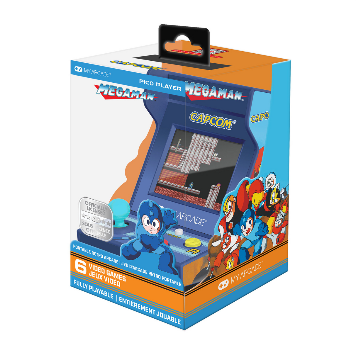 My Arcade Mega Man Pico Player 3.7" Portable Retro Arcade (6 Games in 1) - DGUNL7011