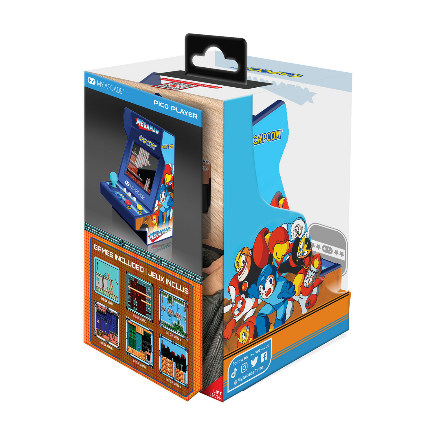 My Arcade Mega Man Pico Player 3.7" Portable Retro Arcade (6 Games in 1) - DGUNL7011