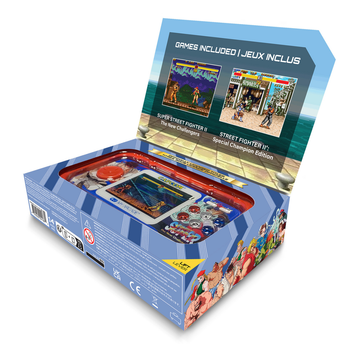 My Arcade Super Street Fighter II Pocket Player Pro Portable Gaming System (2 Games In 1) - DGUNL4187