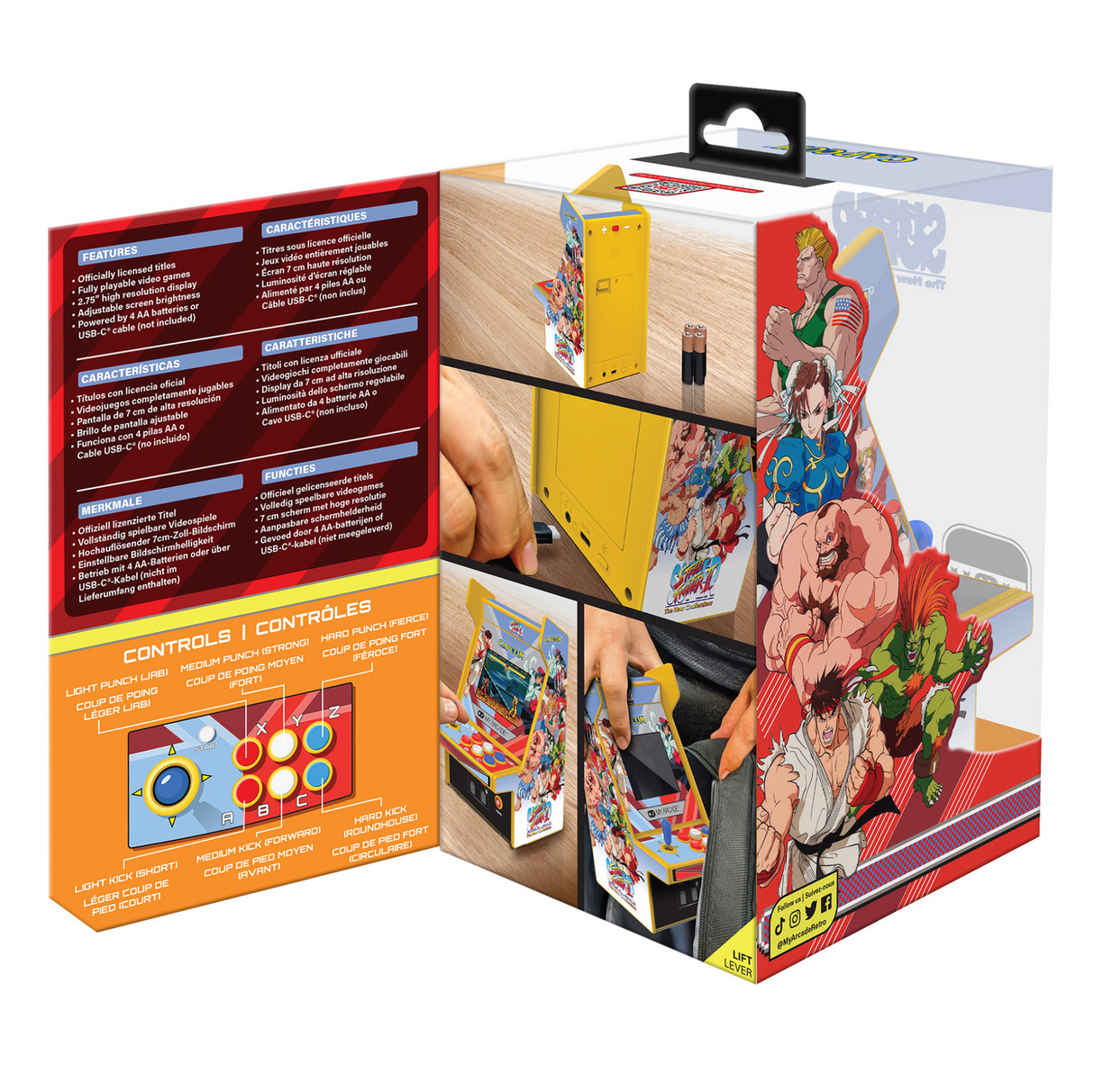 My Arcade Super Street Fighter II Micro Player Pro 6.7" Portable Retro Arcade (2 Games In 1) - DGUNL4185