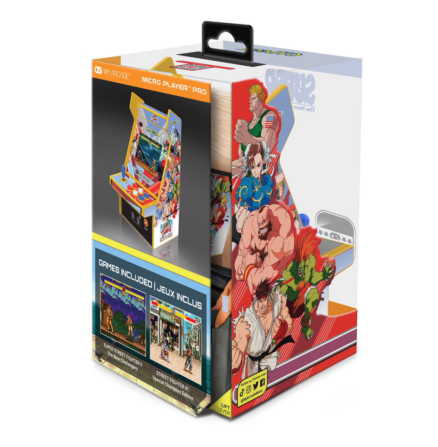 My Arcade Super Street Fighter II Micro Player Pro 6.7" Portable Retro Arcade (2 Games In 1) - DGUNL4185