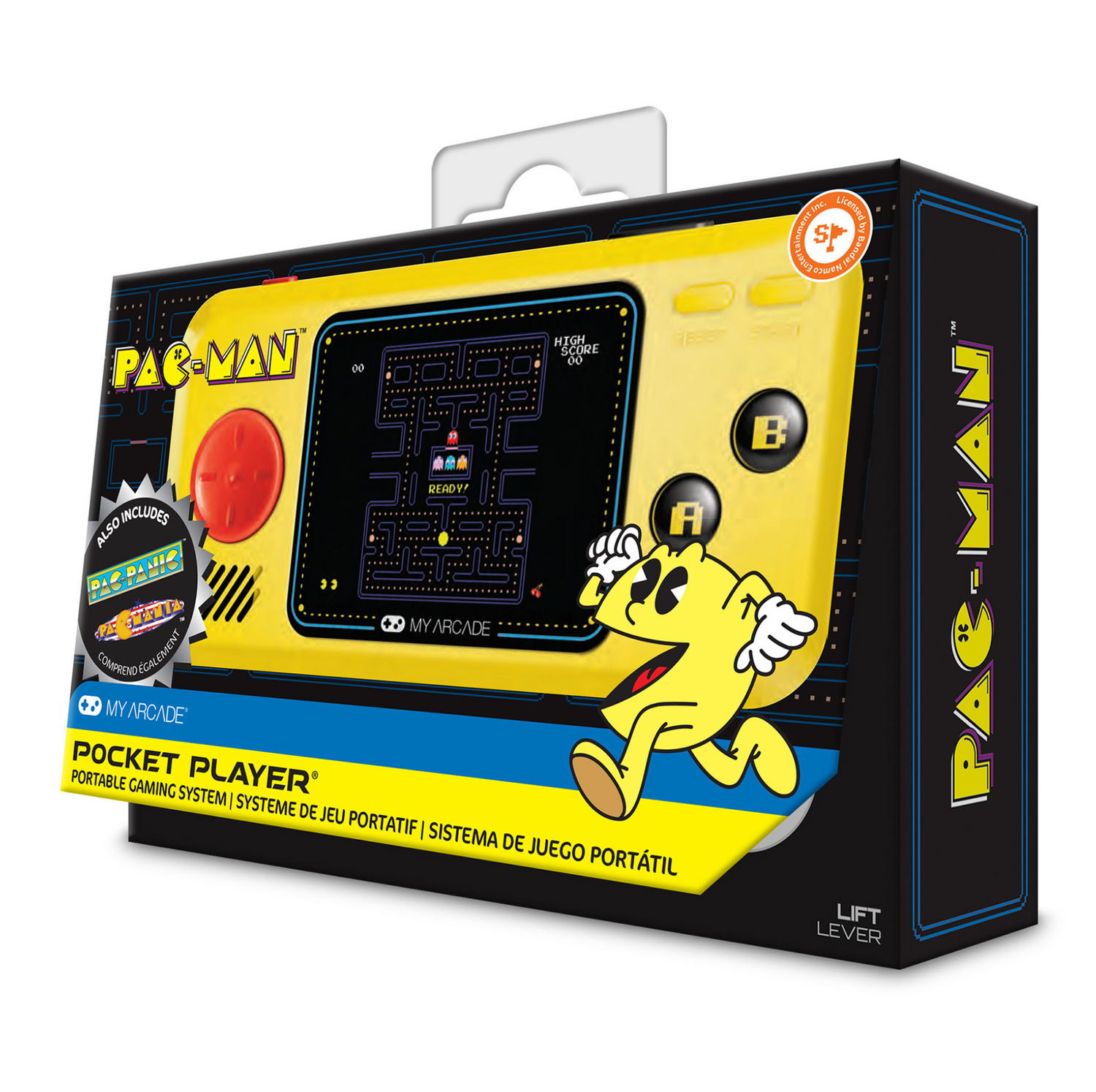 My Arcade Pac-Man Pocket Player Portable Gaming System (3 Games In 1) - DGUNL3227