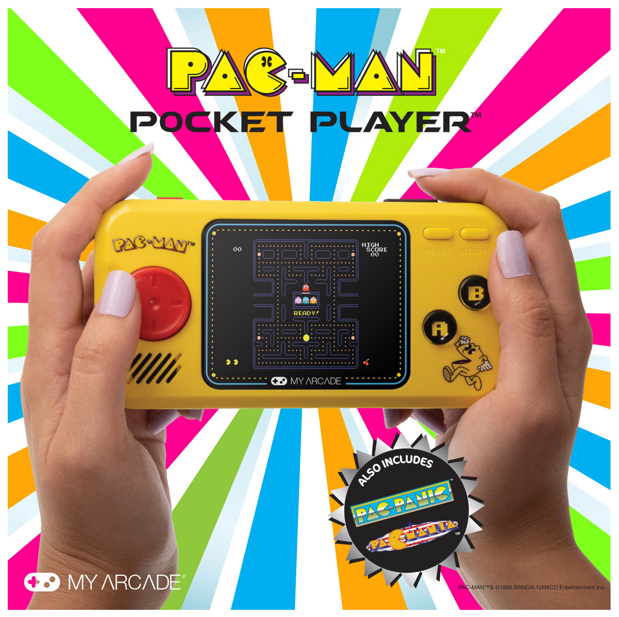 My Arcade Pac-Man Pocket Player Portable Gaming System (3 Games In 1) - DGUNL3227