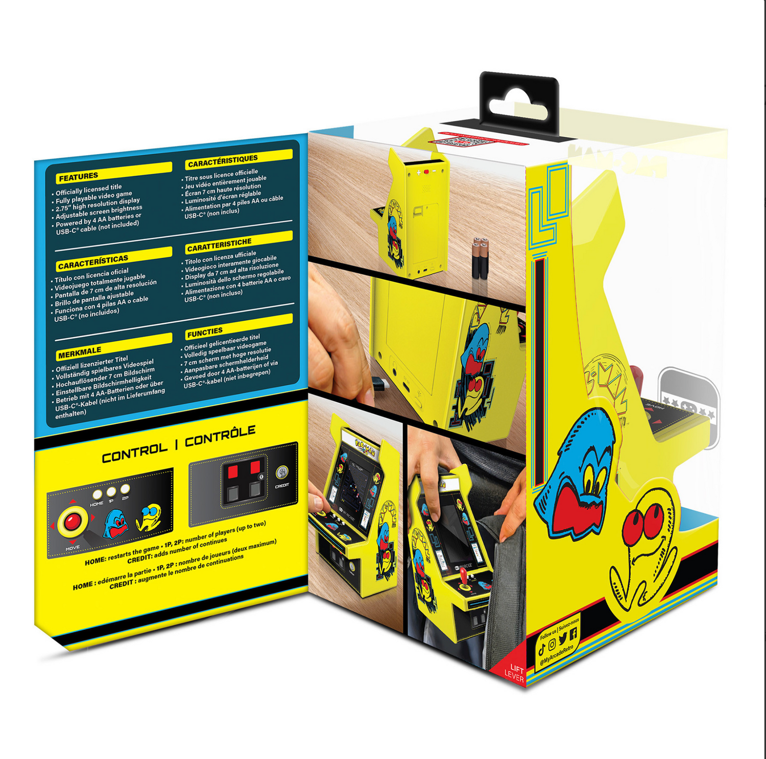 My Arcade Pac-Man Micro Player Pro 6.7" Portable Retro Arcade - DGUNL4194