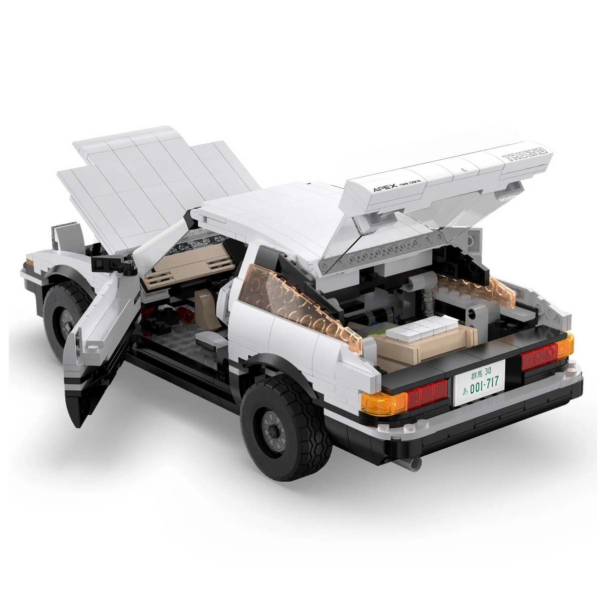 CaDA Initial D 1:12 Toyota AE86 Trueno 1324 Pieces Brick Model Kit C61024W