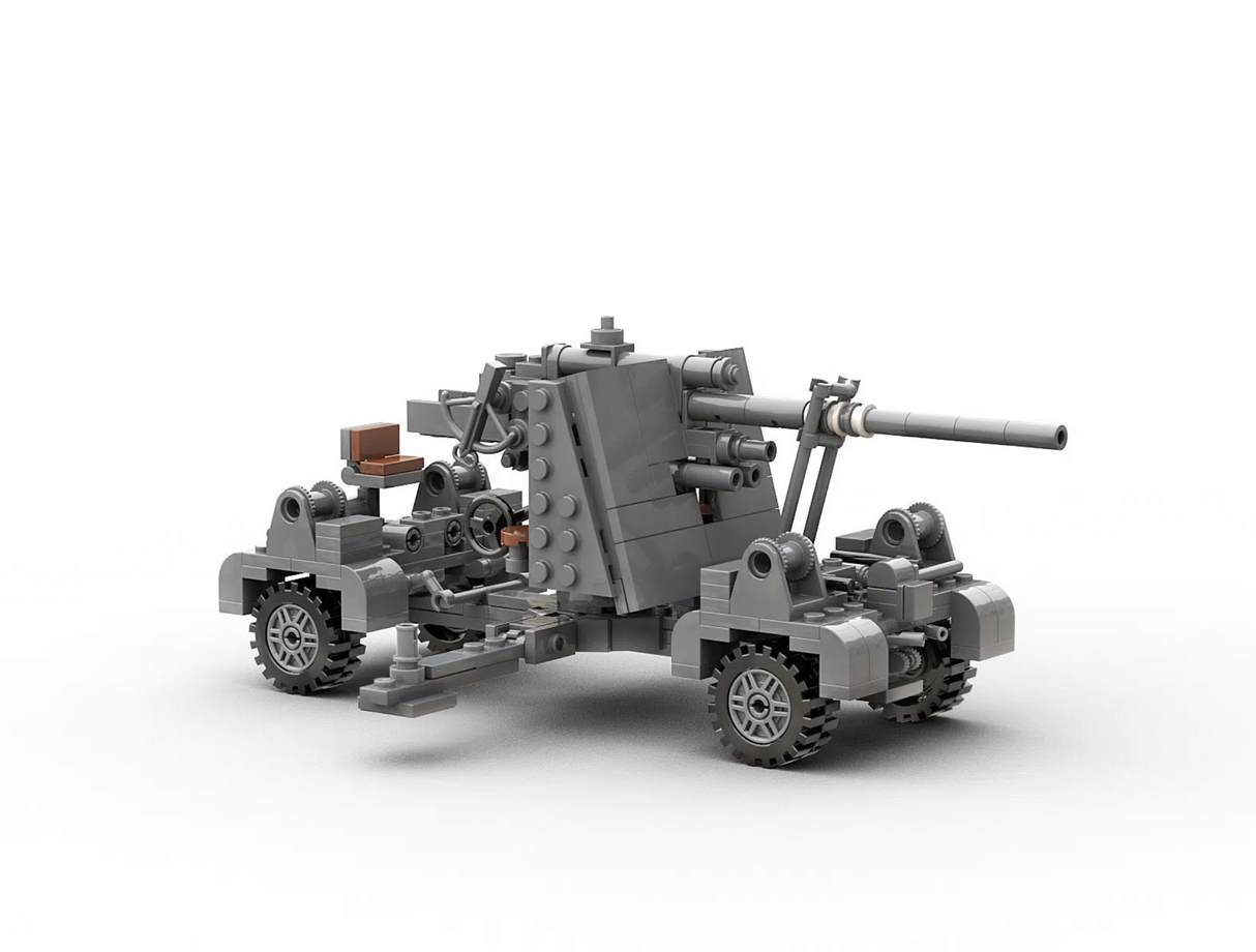 Build Army WW2 88mm Flak 36 - German Artillery - 1:33 Scale 355 Pieces - BA0036