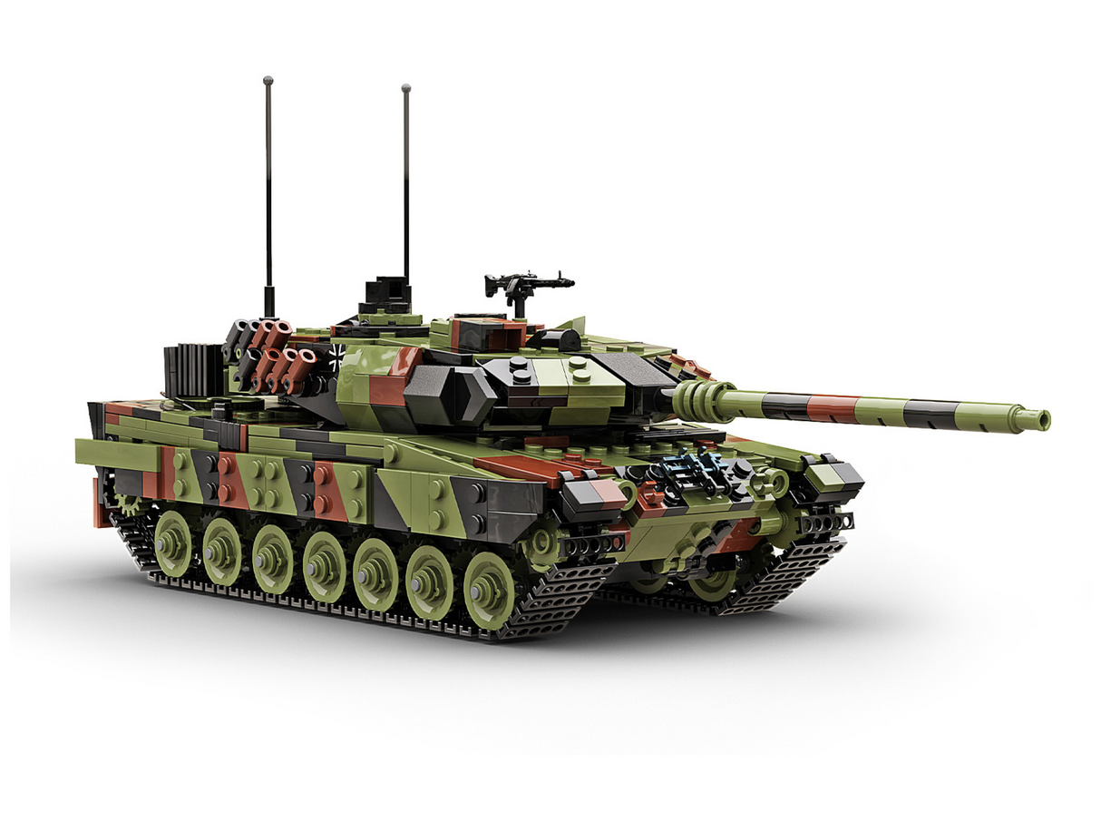 Build Army Leopard 2 A6 - German Main Battle Tank - 1:33 Scale 1400 Pieces - BAM001