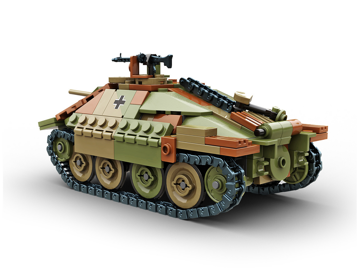 Build Army WW2 Jagdpanzer 38t Hetzer - German Light Tank Destroyer - 1:33 Scale 387 Pieces - BA0138