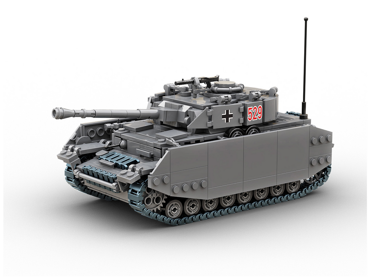 Build Army WW2 Panzer 4 - German Medium Tank - 1:33 Scale 950 Pieces - BA0161