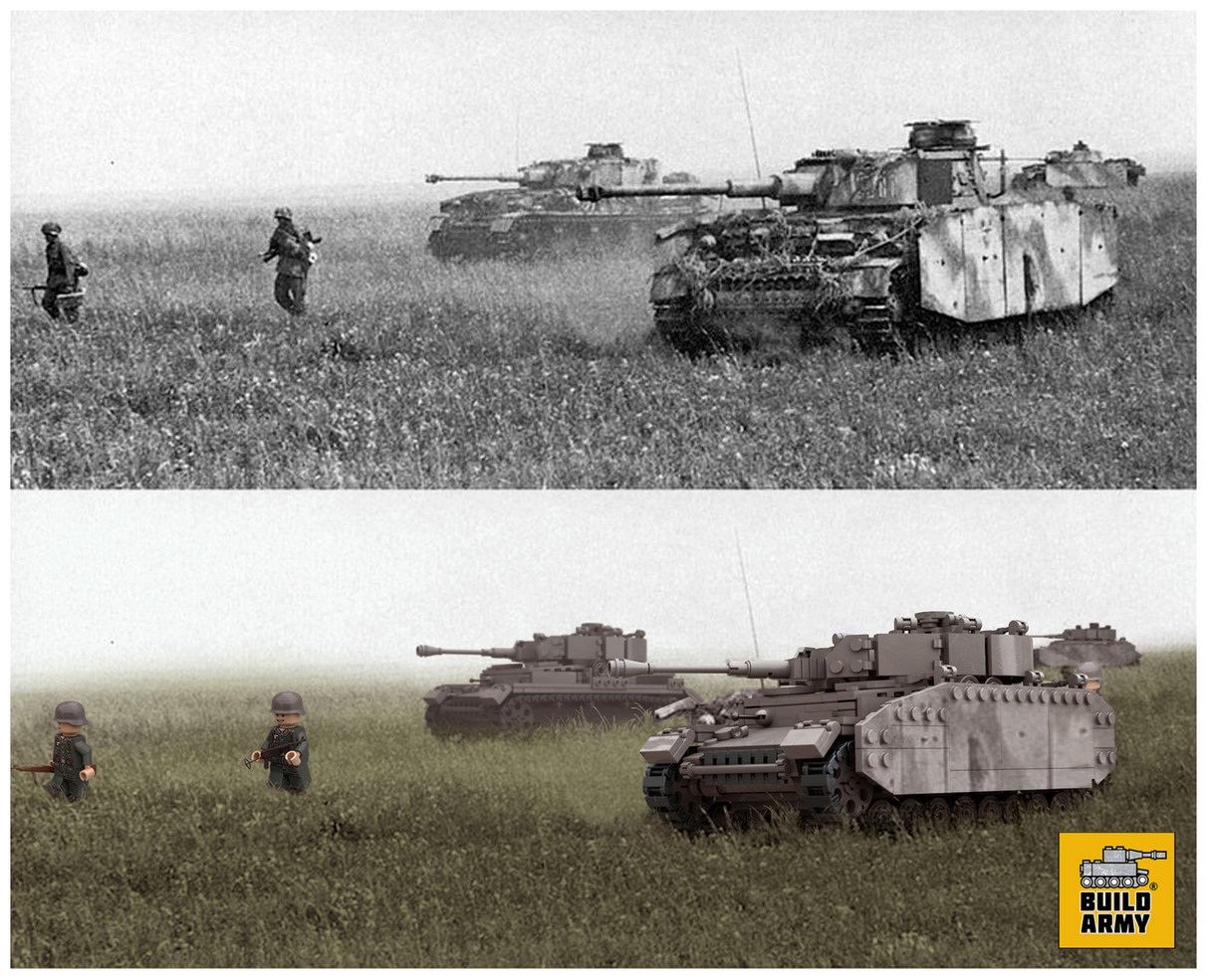 Build Army WW2 Panzer 4 - German Medium Tank - 1:33 Scale 950 Pieces - BA0161