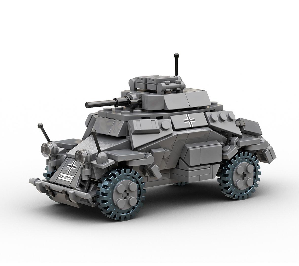 Build Army WW2 Sd. Kfz. 222 - German Light Armoured Vehicle - 1:33 Scale 318 Pieces - BA0222