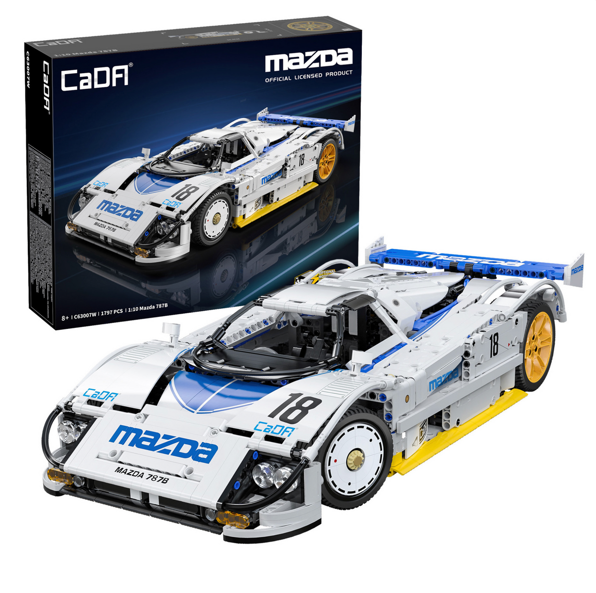 CaDA Mazda 787B Race Car 1:10 1797 Pieces Brick Model Kit C63007W