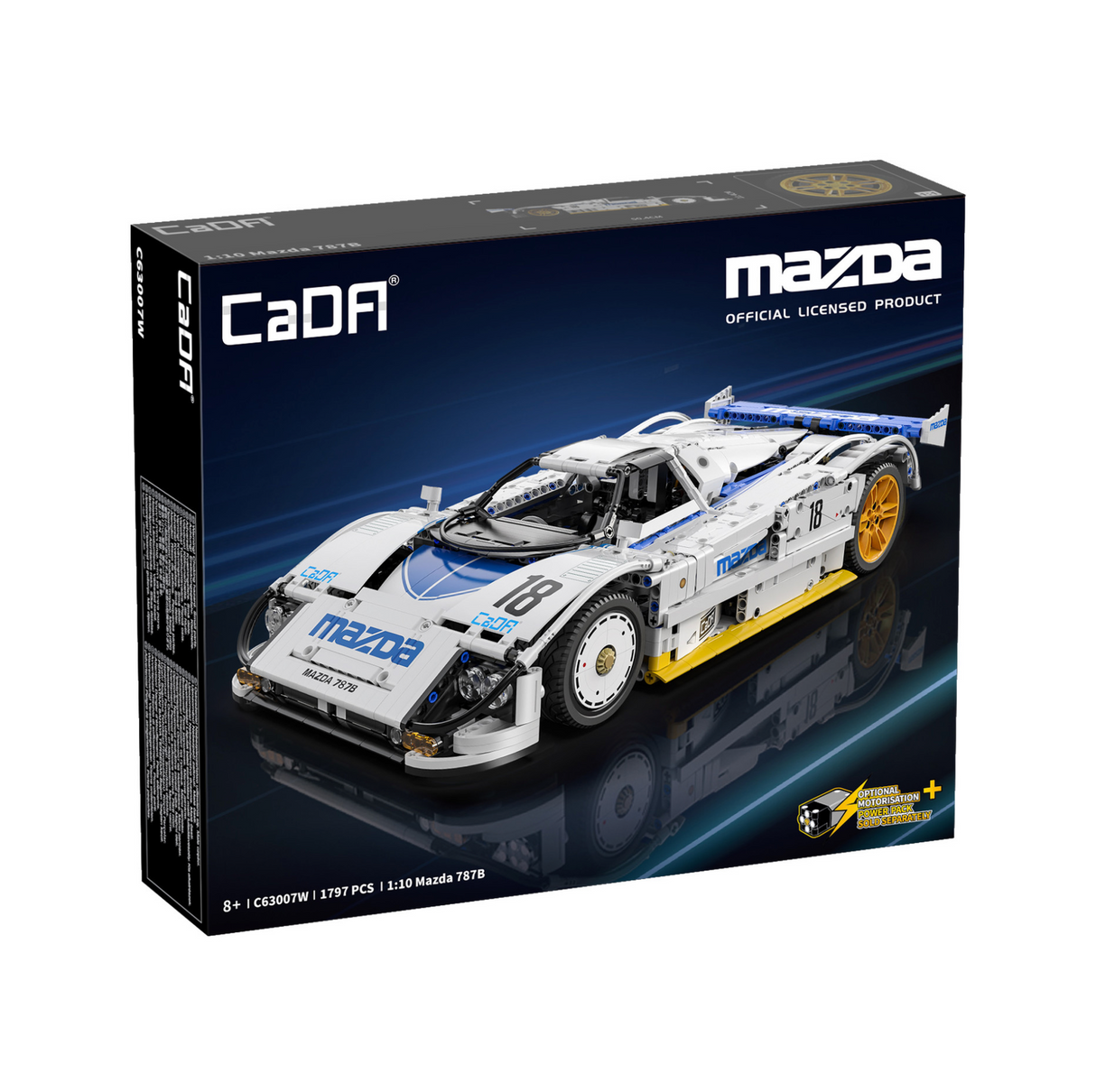 CaDA Mazda 787B Race Car 1:10 1797 Pieces Brick Model Kit C63007W