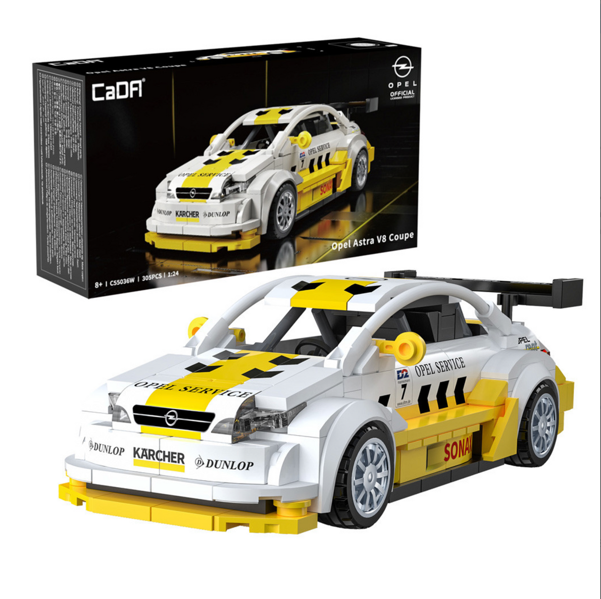 CaDA Opel Astra V8 Coupe 1:24 305 Pieces Brick Model Kit C55036W