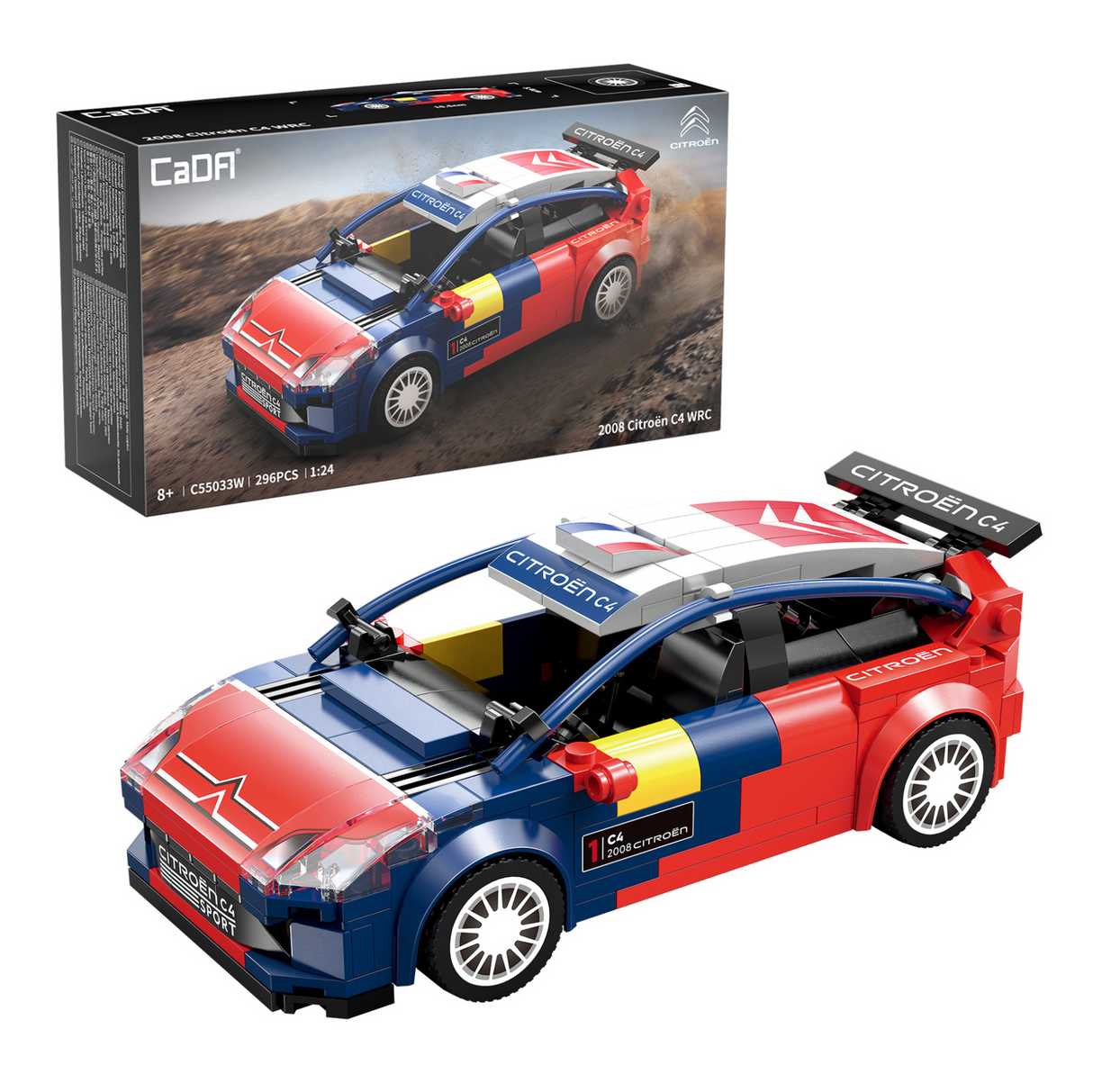 CaDA Citroen C4 WRC 1:24 296 Pieces Brick Model Kit C55033W