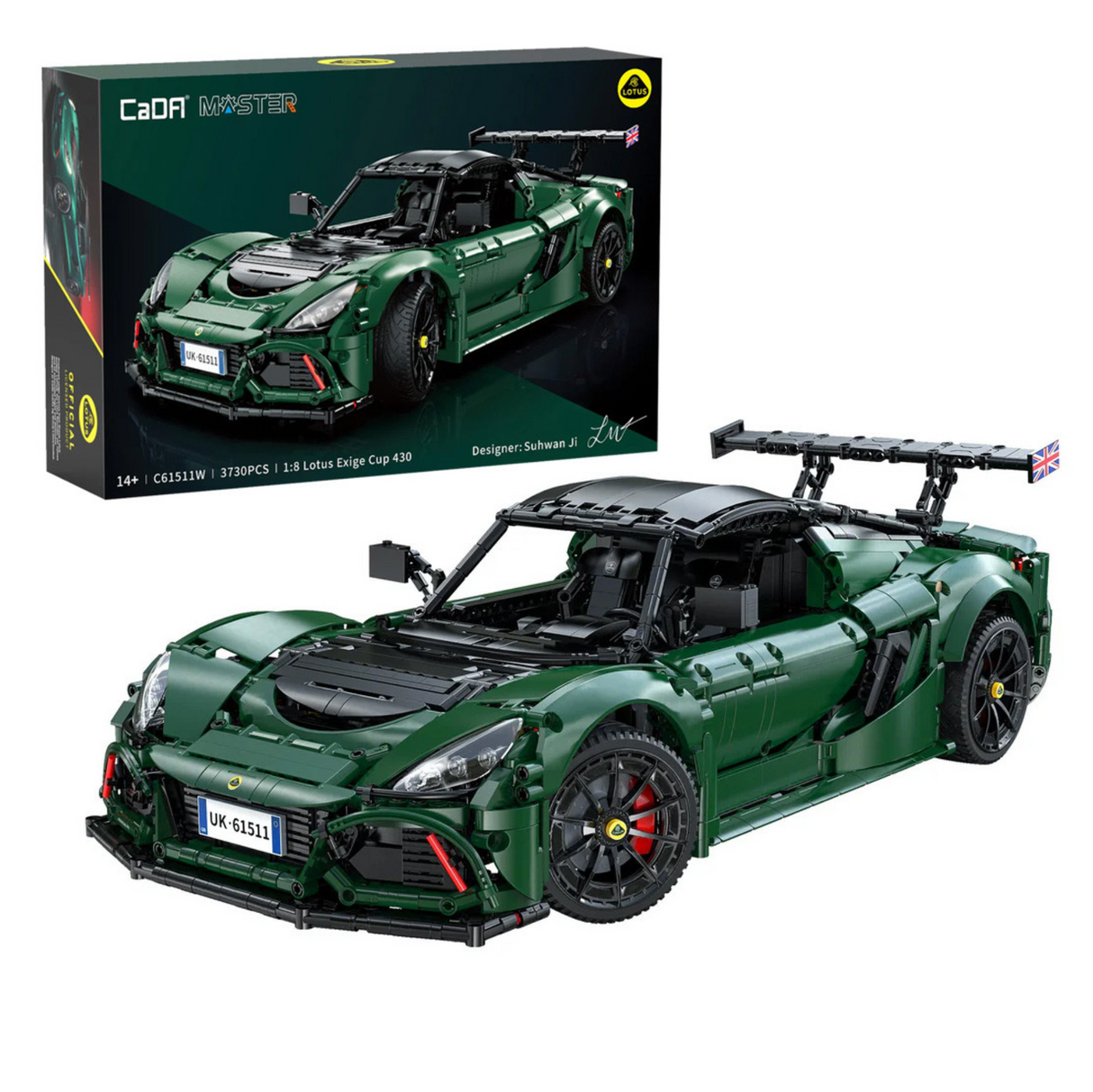 CaDA Master Lotus Exige Cup 430 1:8 3730 Pieces Brick Model Kit C61511W