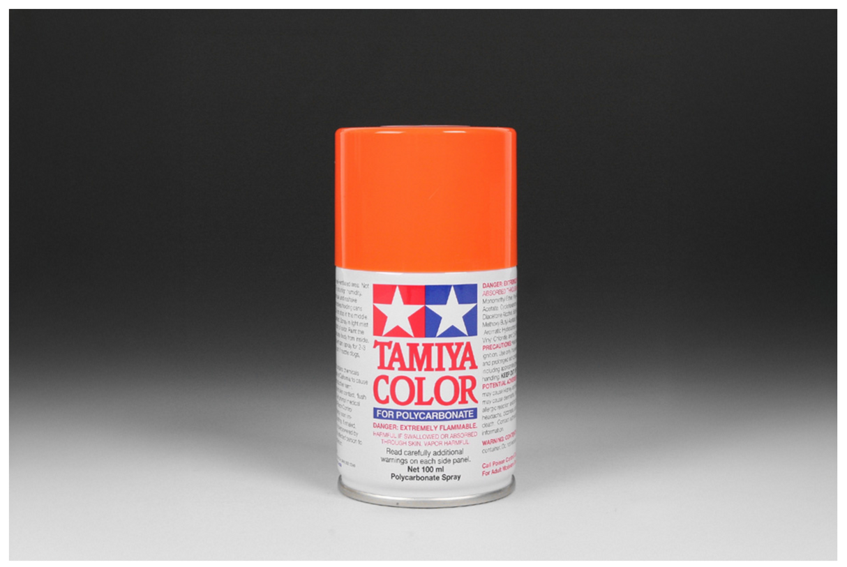 Tamiya PS-7 Orange Paint 100ml Spray Can - Item #86007
