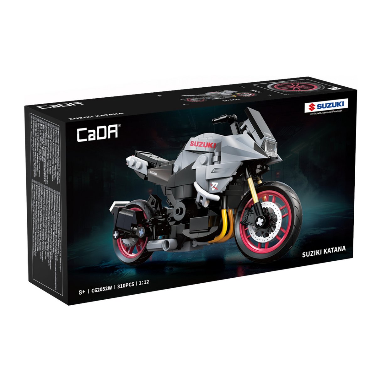 CaDA Suzuki Katana Motorbike 1:12 310 Pieces Brick Model Kit C62052W