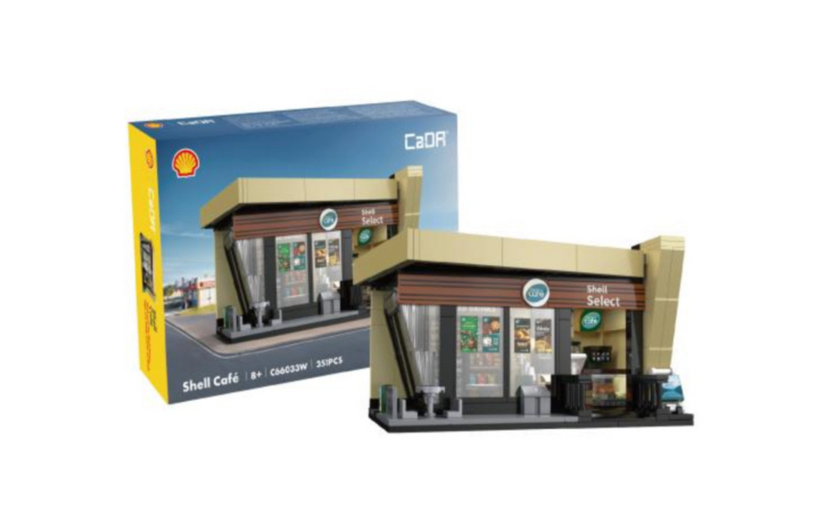 CaDA Shell Select Coffee Shop Café 351 Pieces Brick Model Kit C66033W