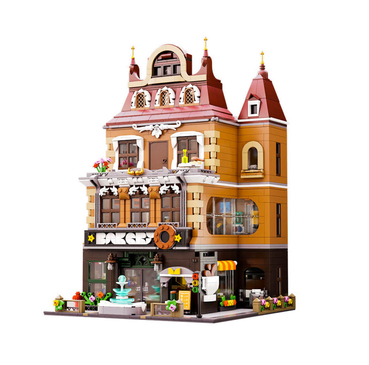 Pantasy Bakery (4-Storey Building) 2663 pcs Brick Model Kit 85013