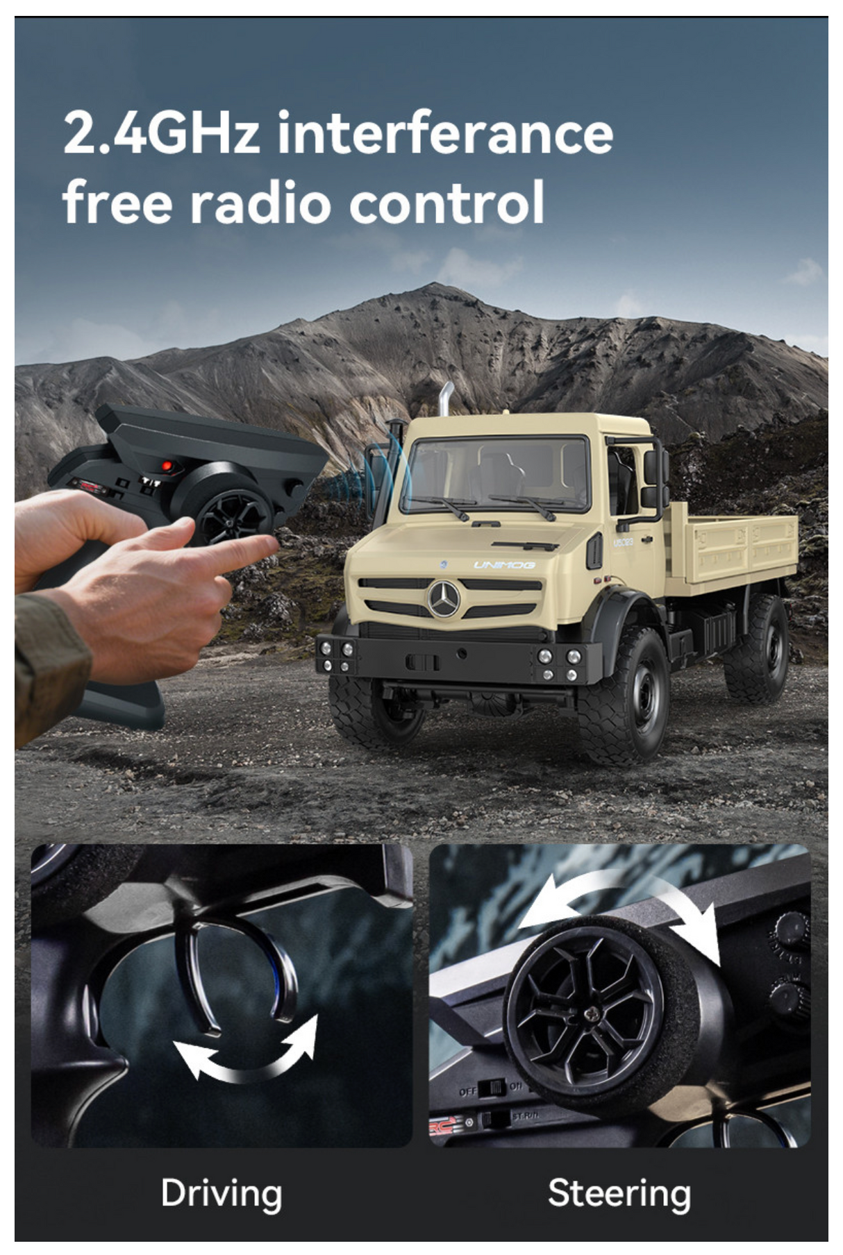 Double E RC Mercedes-Benz Unimog Crawler Pro 1:14 E821-003