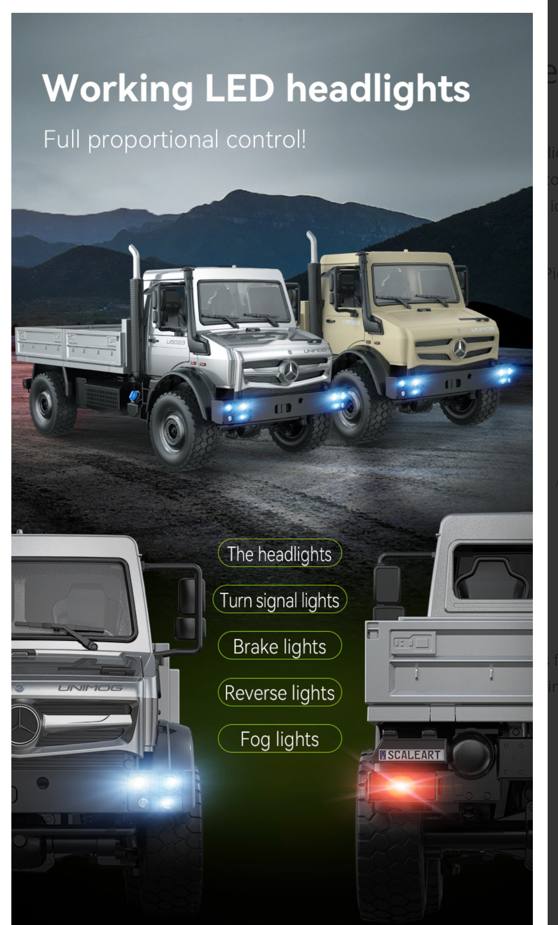 Double E RC Mercedes-Benz Unimog Crawler Pro 1:14 E821-003