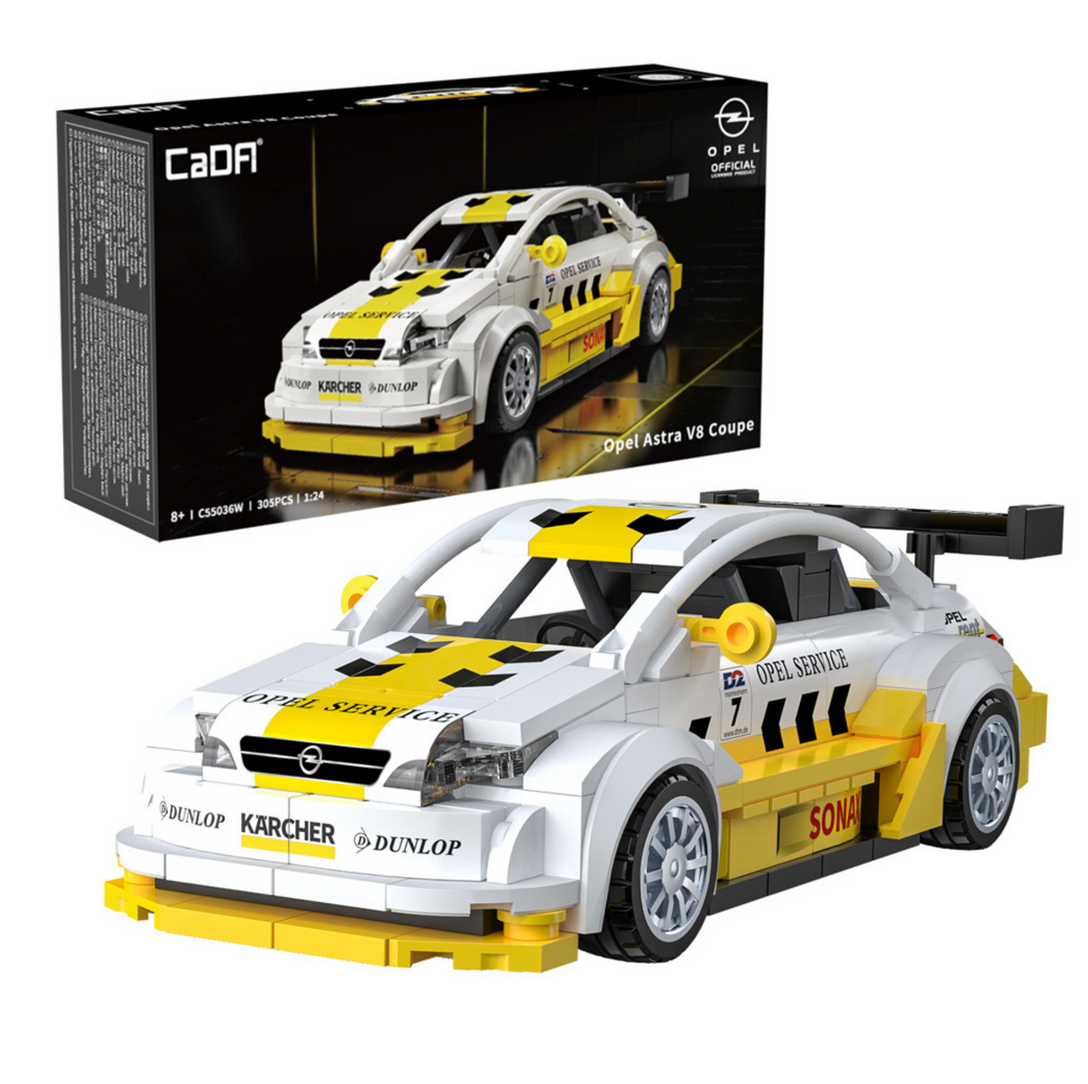 CaDA Opel Astra V8 Coupe 1:24 305 Pieces Brick Model Kit C55036W