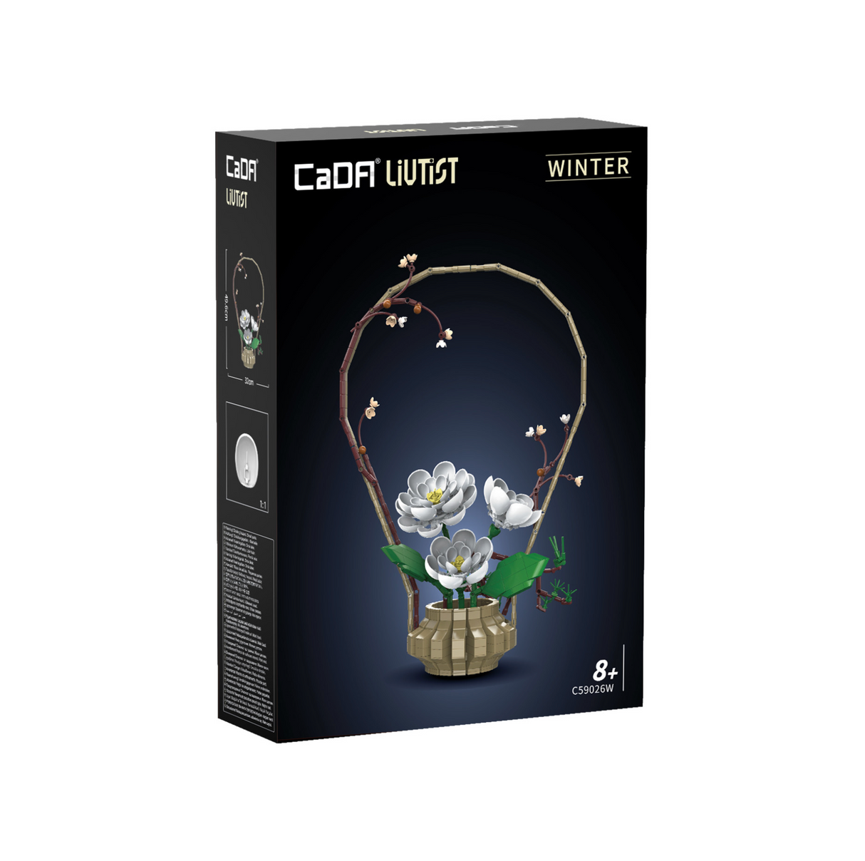 CaDA Oriental Floral Art: Winter 990 pcs Brick Model Kit C59026W