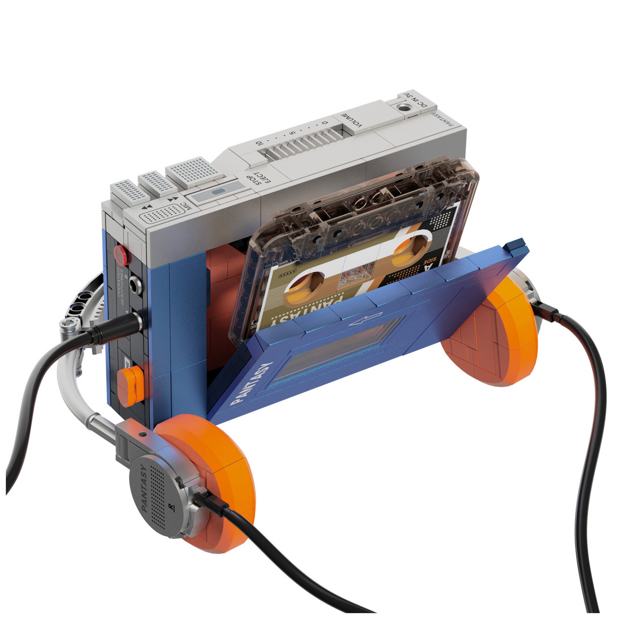 Pantasy Retro Tape Cassette Player 569 pcs Brick Model Kit 85039